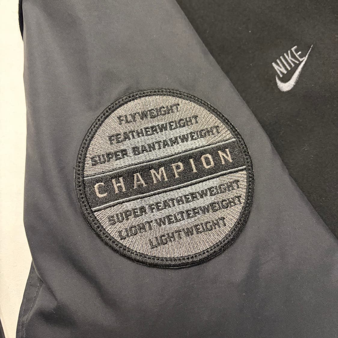 [M] 나이키 파퀴아오 헤리티지 챔피언 봄버 바시티 자켓 블랙 C257 상품이미지6