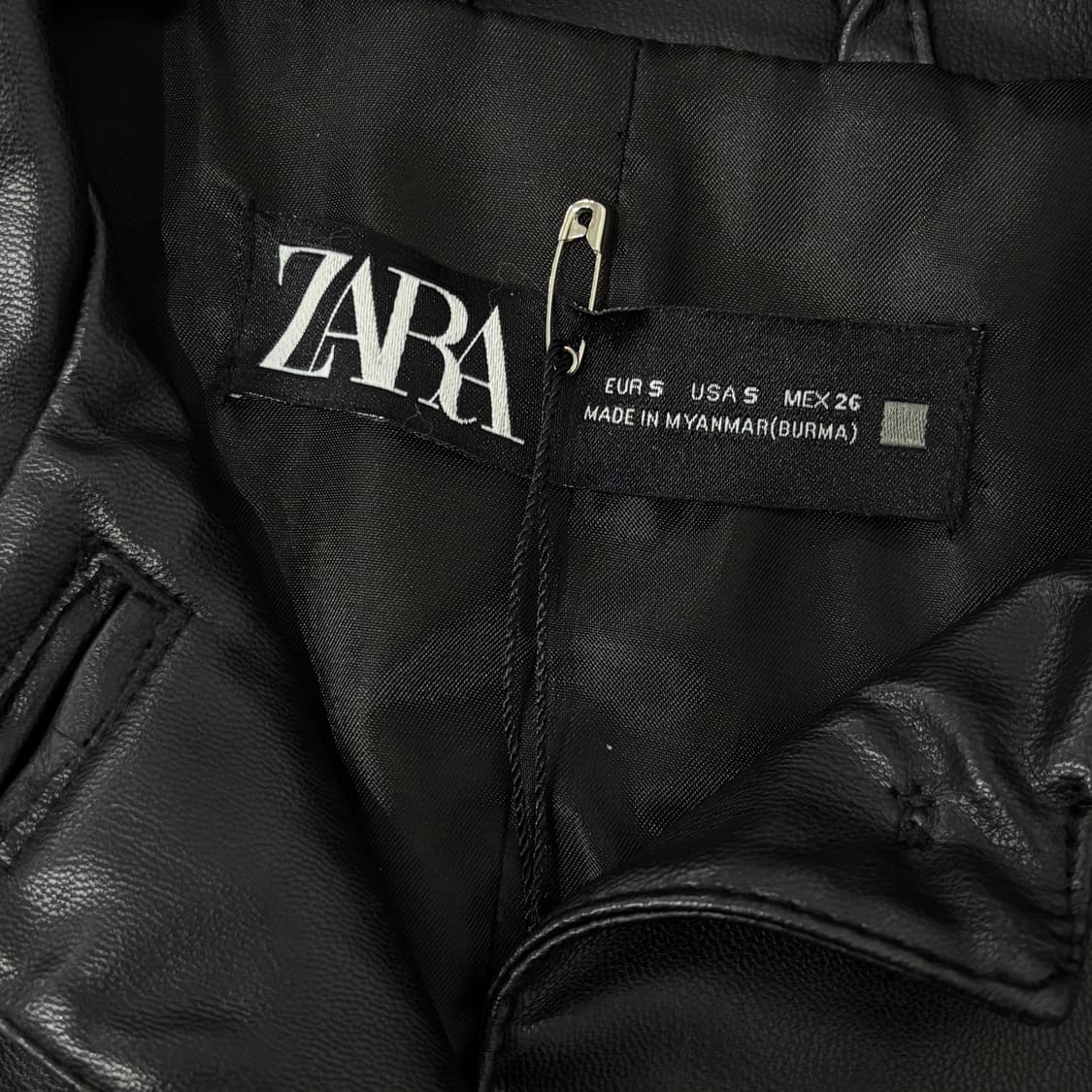 자라 가죽 로프 블레이저 자켓 상품이미지5