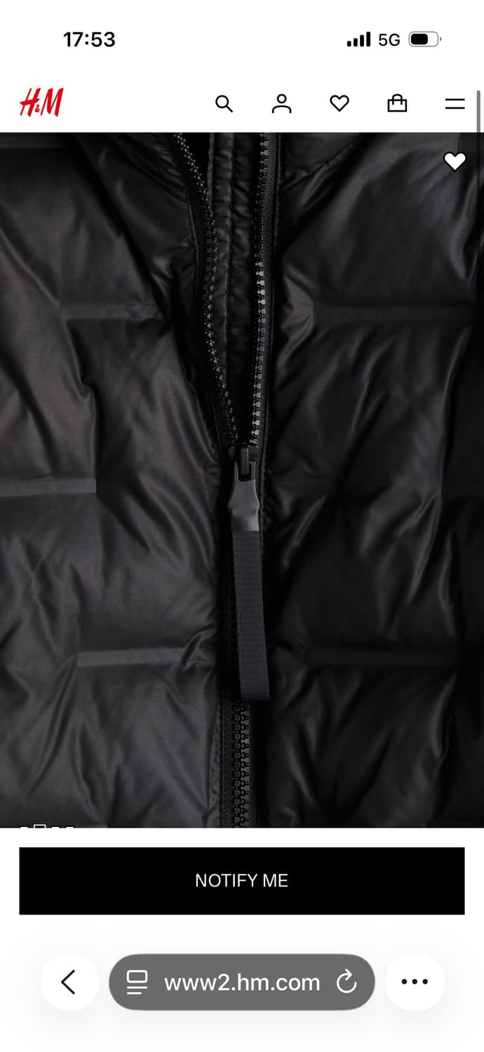 H&M THERMOMOVE 패딩 재킷 L 상품이미지7