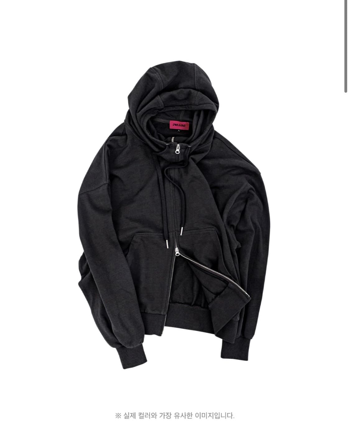 멜로우 Mellow High neck overfit hood zip-up 상품이미지1