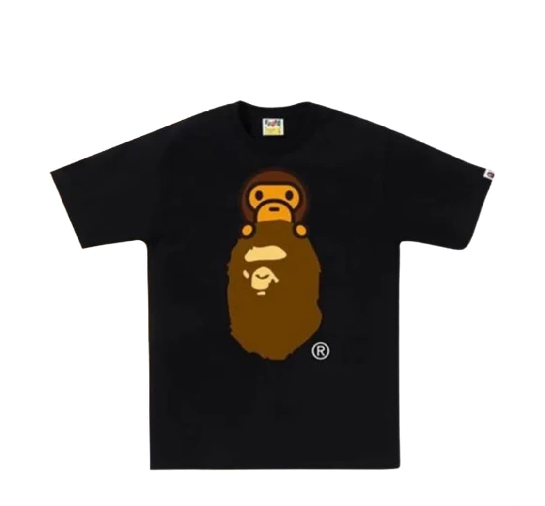 베이프 마일로 온 에이프 헤드 티셔츠 블랙 상품이미지1