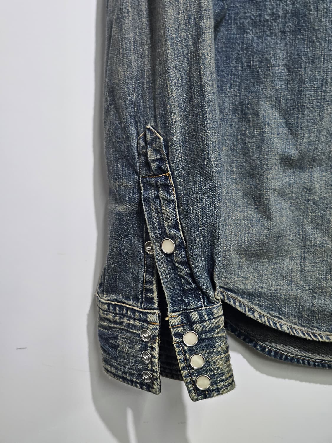 RRL 데님 웨스턴 셔츠 (웨스턴 요크 패턴)m 상품이미지2