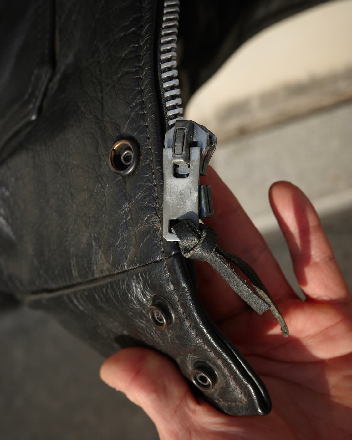 70s taylor leatherwear 시카고폴리스맨 레더 자켓 상품이미지5