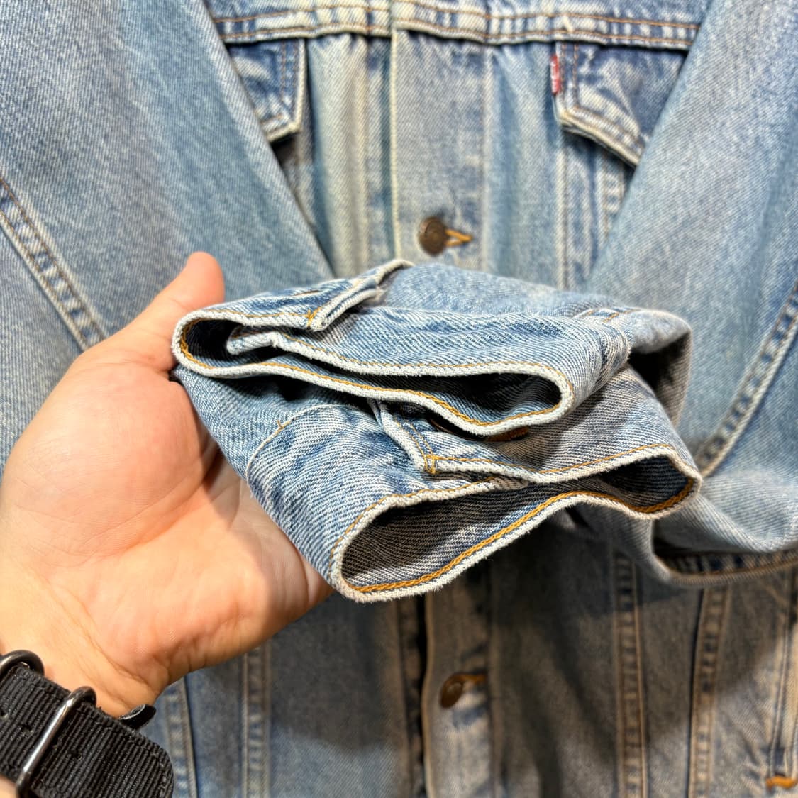 [L] LEVI's 리바이스 90's USA 빈티지 데님 자켓 상품이미지3