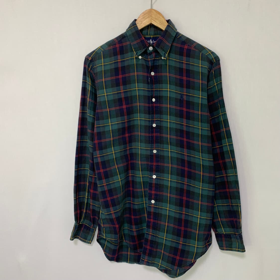 폴로 랄프로렌 타탄 체크 셔츠 S 빈티지 남녀공용 상품이미지2