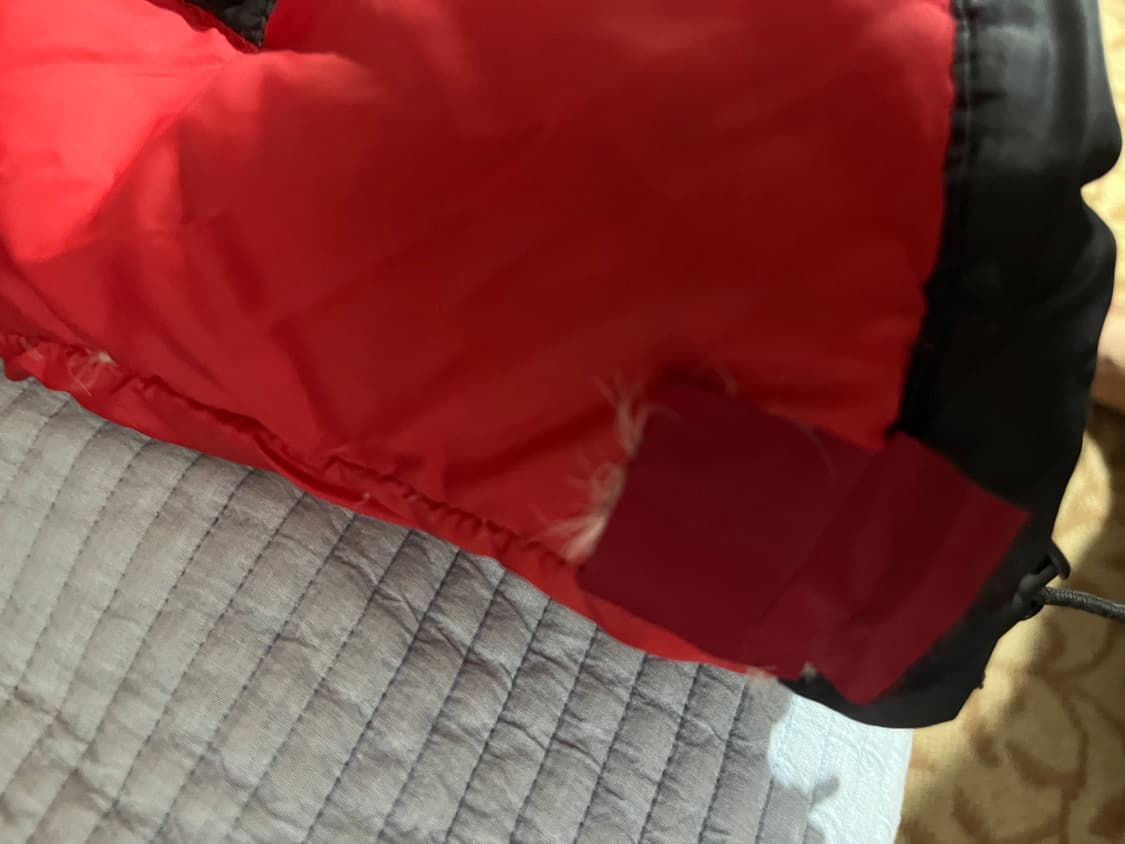 올드 노스페이스 다운자켓 2xl 넥라인 로고 상품이미지4