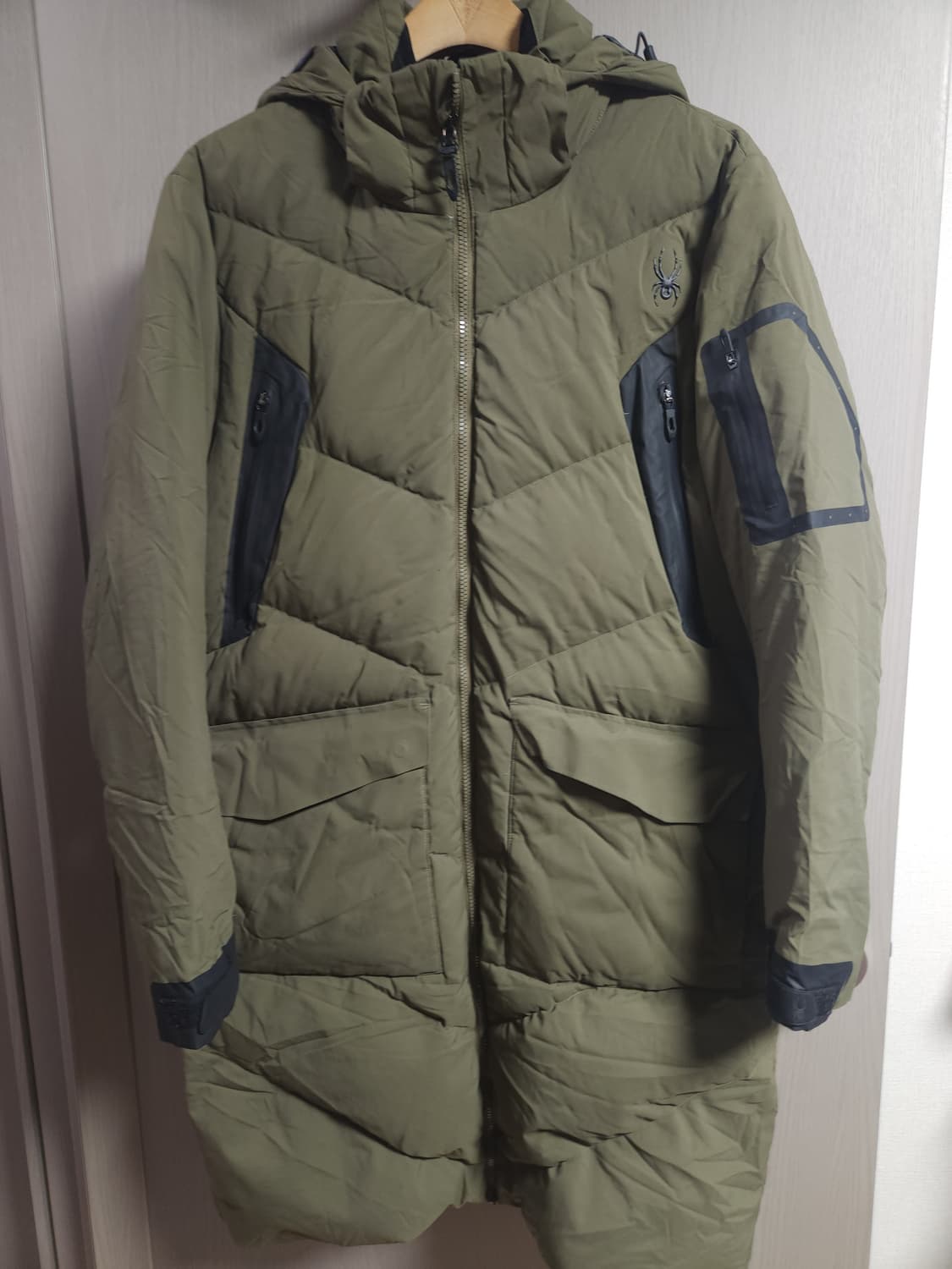 스파이더 구스다운 롱패딩, L 상품이미지1