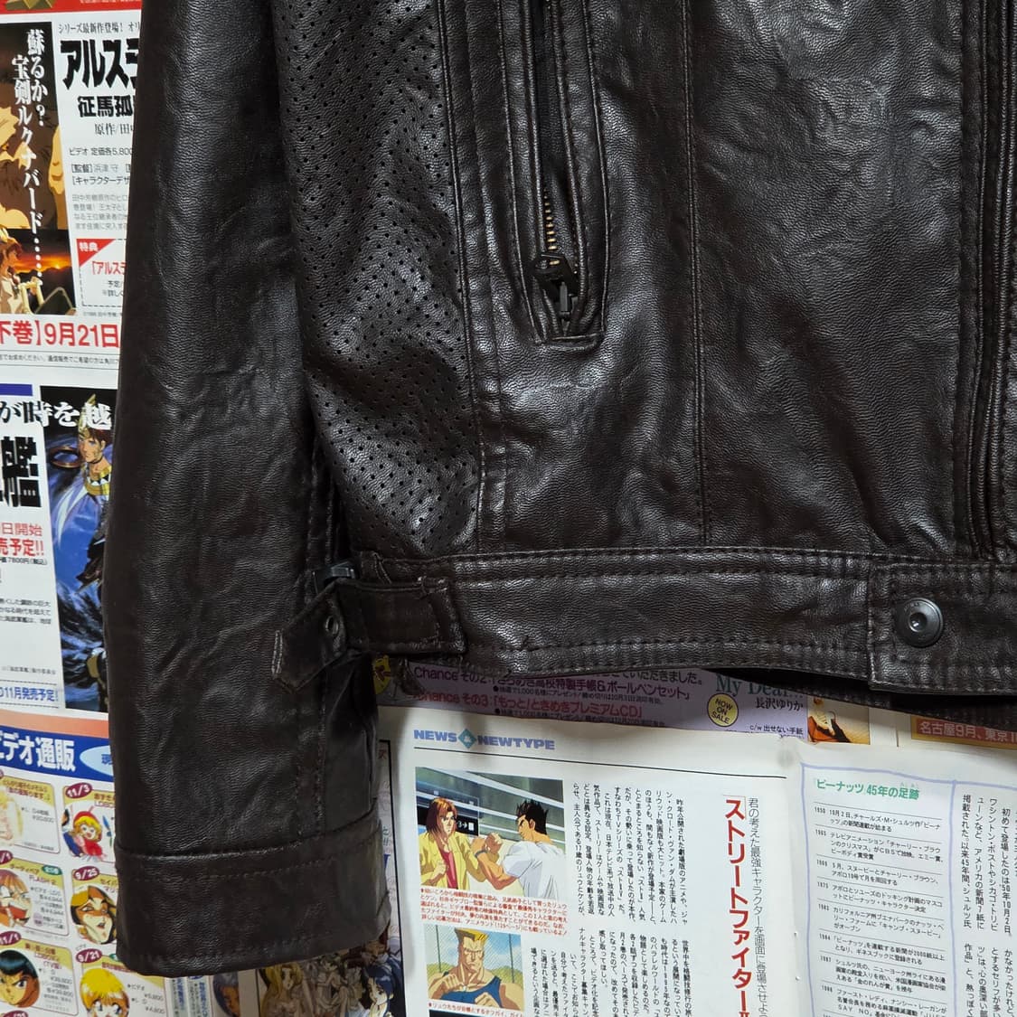 자라 맨즈 브라운 락시크 넥버클 가죽 라이더 자켓 상품이미지5