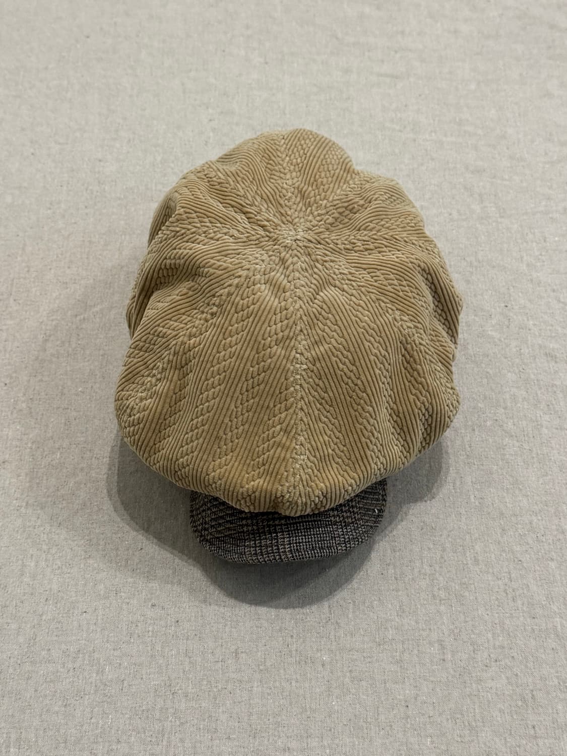 캐피탈 코듀로이 베이지 베레모 캡 상품이미지1