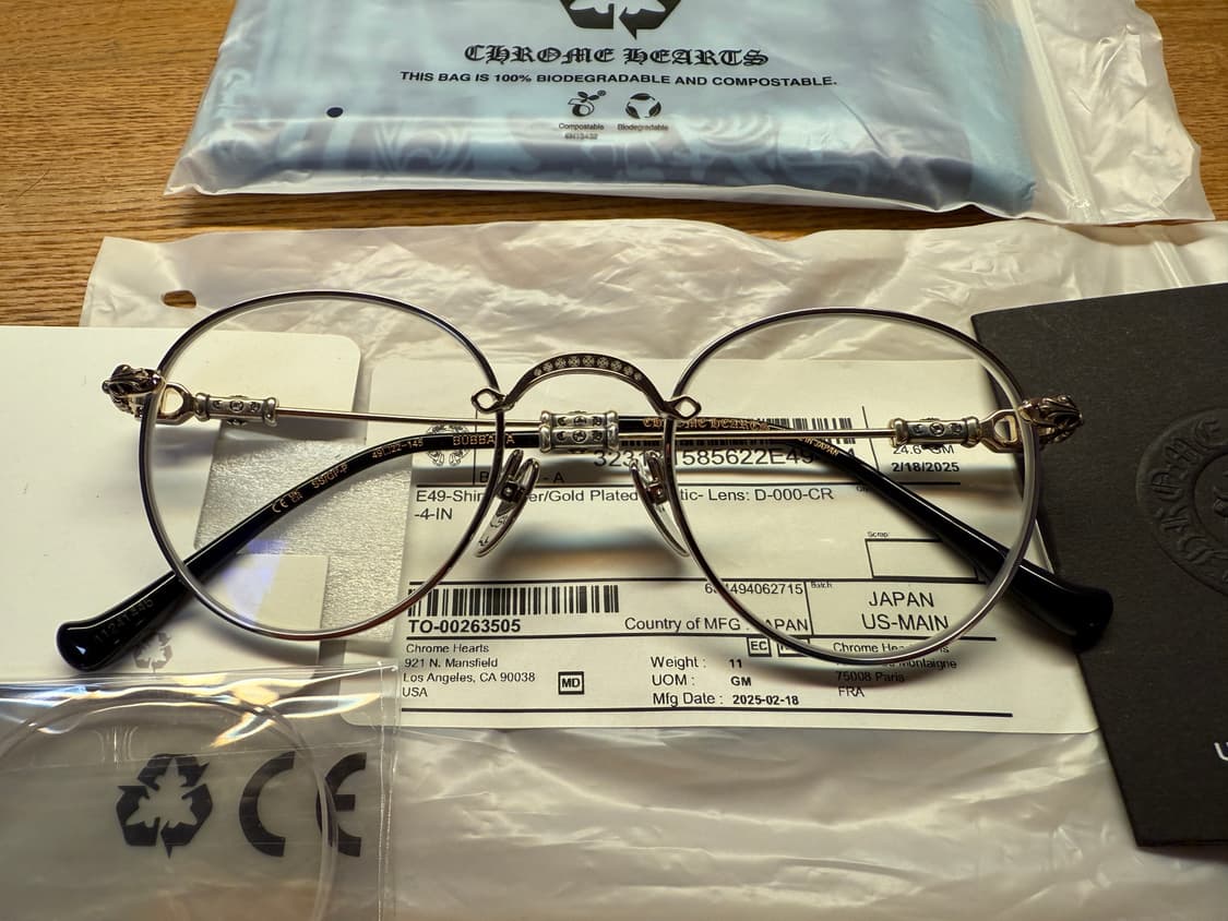 크롬하츠 부바a 샤이니실버 골드 안경 상품이미지2