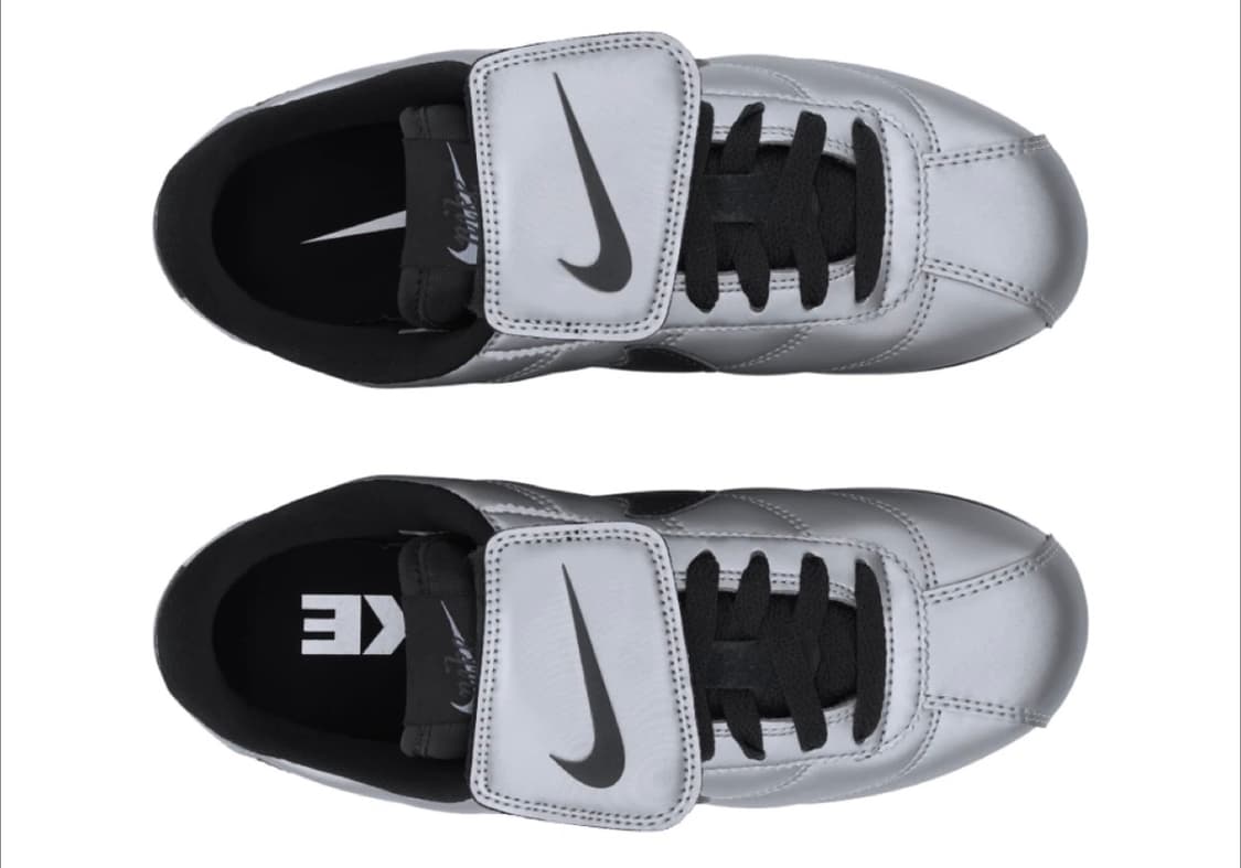 나이키 코르테즈 레더 SE 메탈릭 쿨 그레이 블랙 상품이미지3