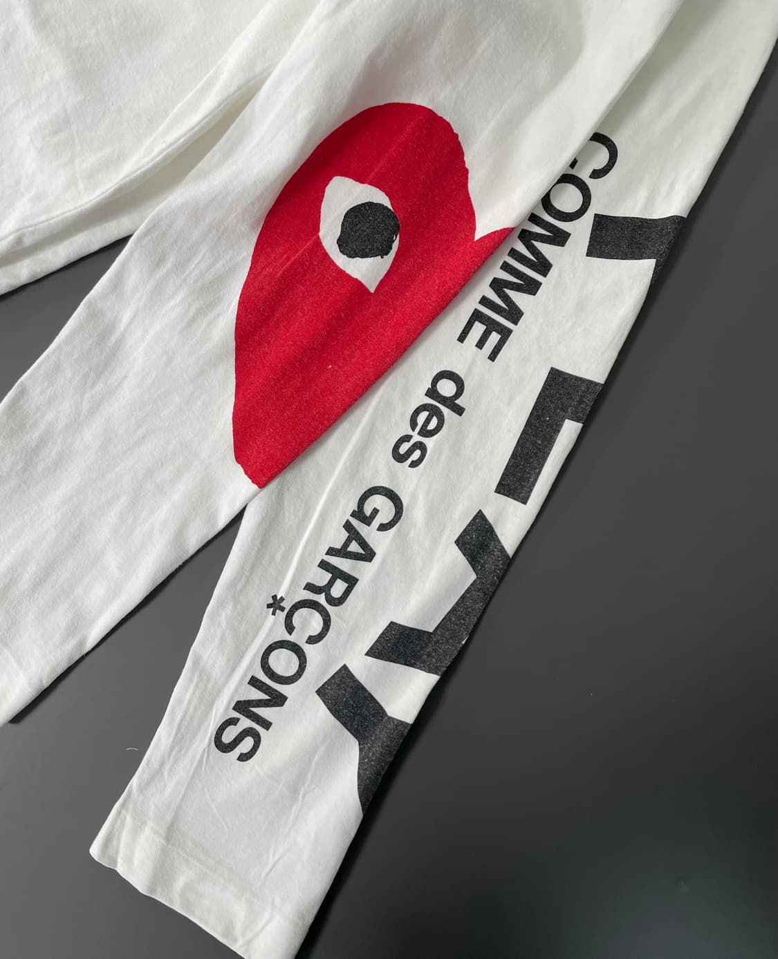 [M] 꼼데가르송 플레이 엠브로이드 긴팔 롱 슬리브 상품이미지6