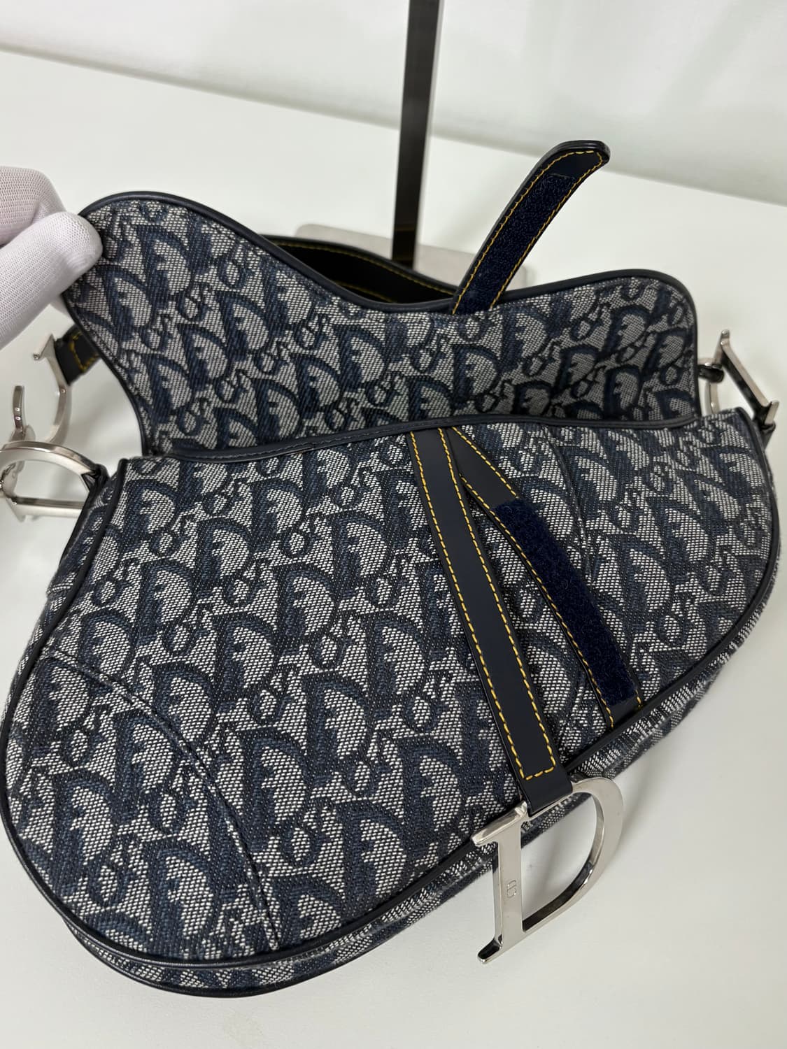 디올 오블리크 새들백 은장 빈티지 상품이미지7