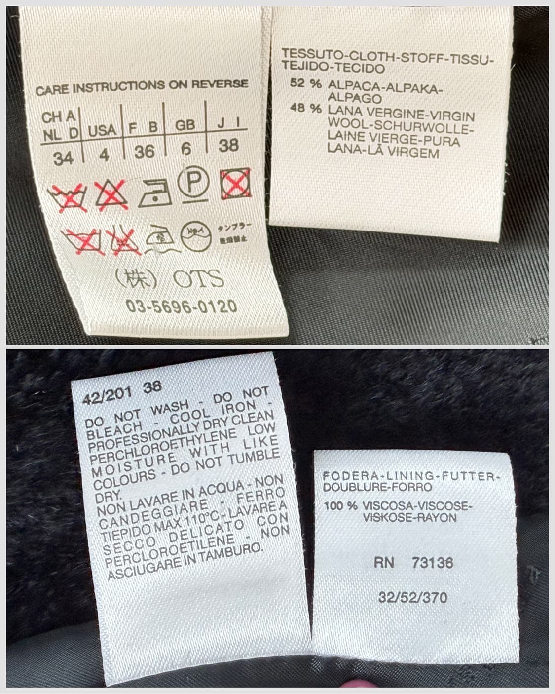 막스마라 알파카 버진울 블렌드 후드 더블 코트38 상품이미지6