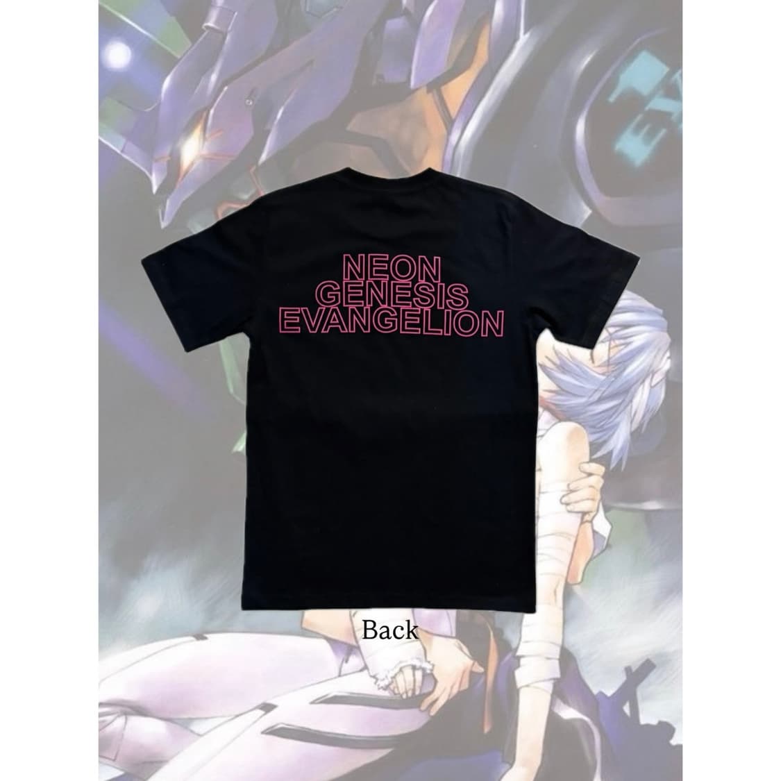 신세기 에반게리온 오타쿠 반팔 티셔츠 빈티지 신지 레이 상품이미지2