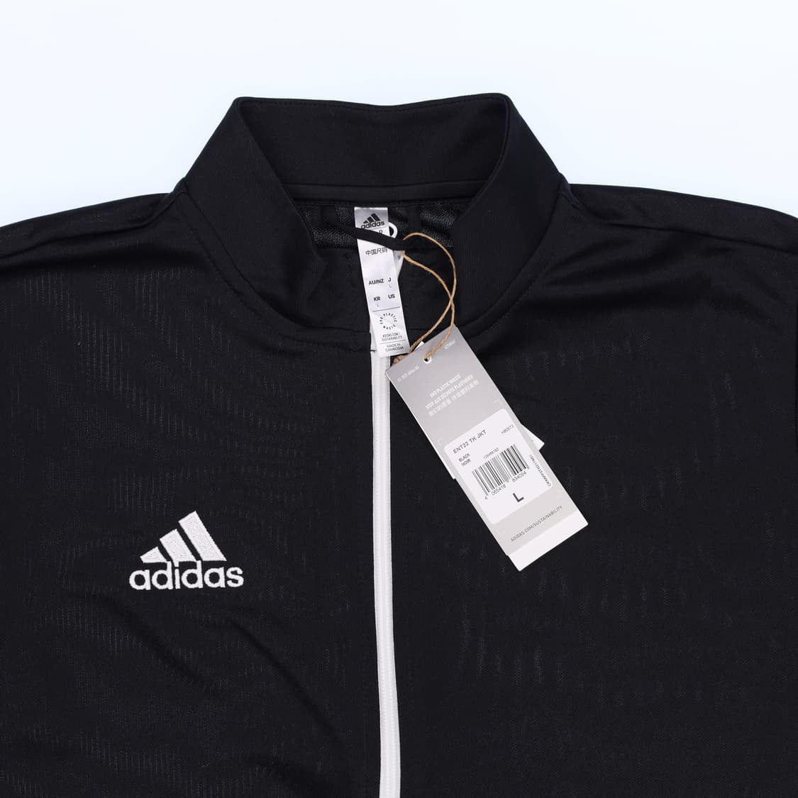 L 새상품 아디다스 블랙 트랙탑 져지 N7393 상품이미지3