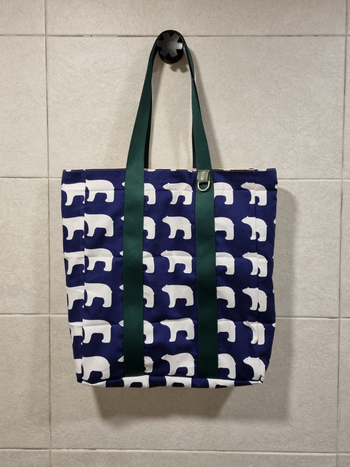 북극곰 양면 쇼퍼 남녀공용 북유럽 숄더백 상품이미지2