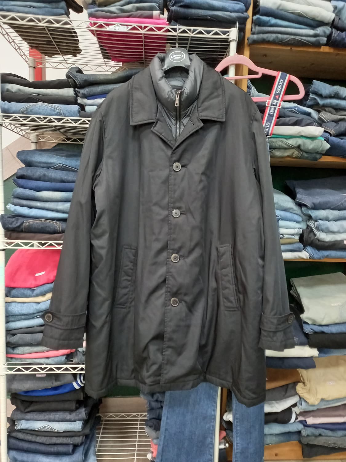 2XL110 Tommy&Hilfiger 패딩 하프코트 블랙 2XL-233 상품이미지1