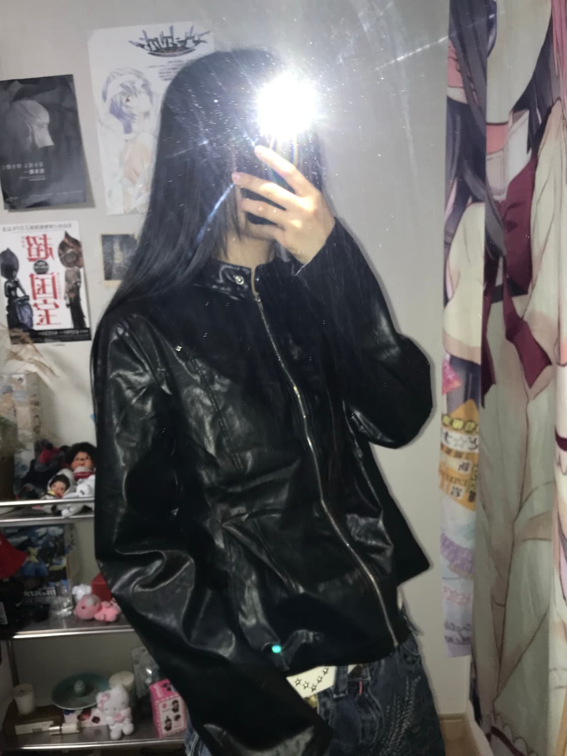 재패니즈 락시크 바이커 레자 자켓 상품이미지2