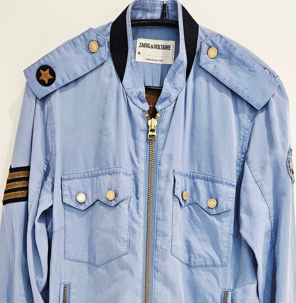 자딕앤볼테르 스컬 자수 여성 데님 자켓 M 상품이미지2