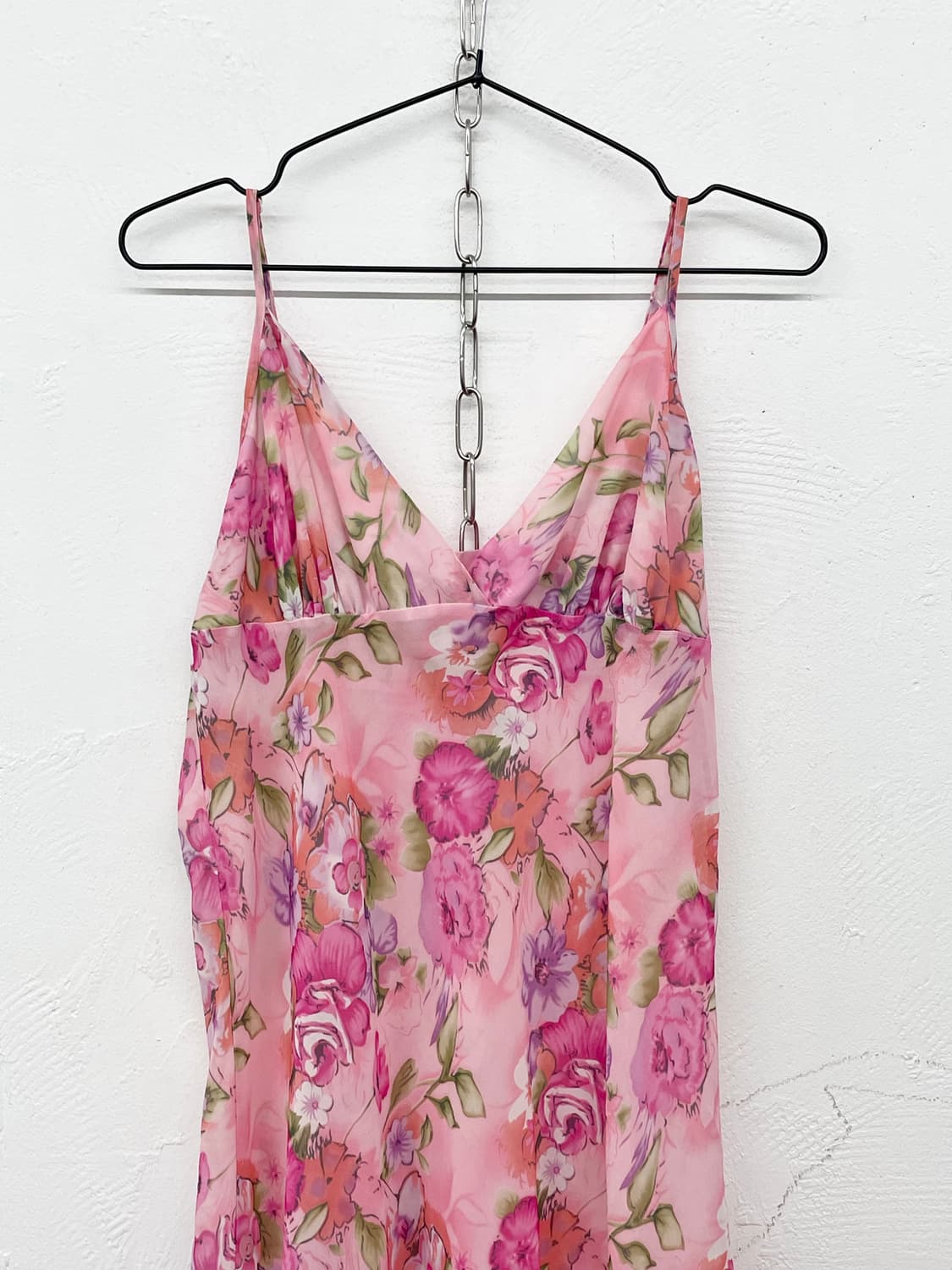 핑크 플로럴 프릴 슬립 상품이미지5