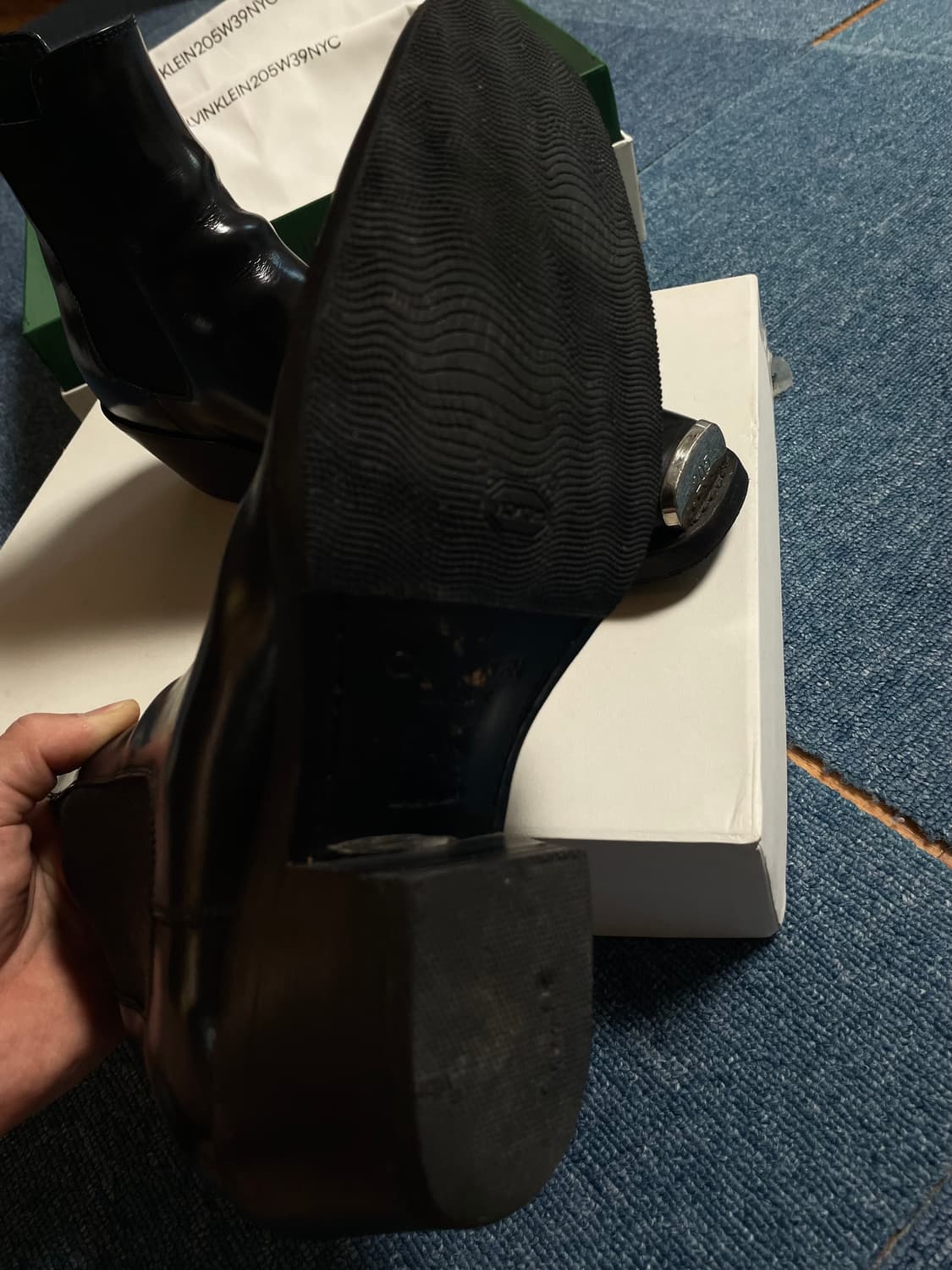 41.5) 라프시몬스 x 캘빈클라인 스틸토 부츠 상품이미지6