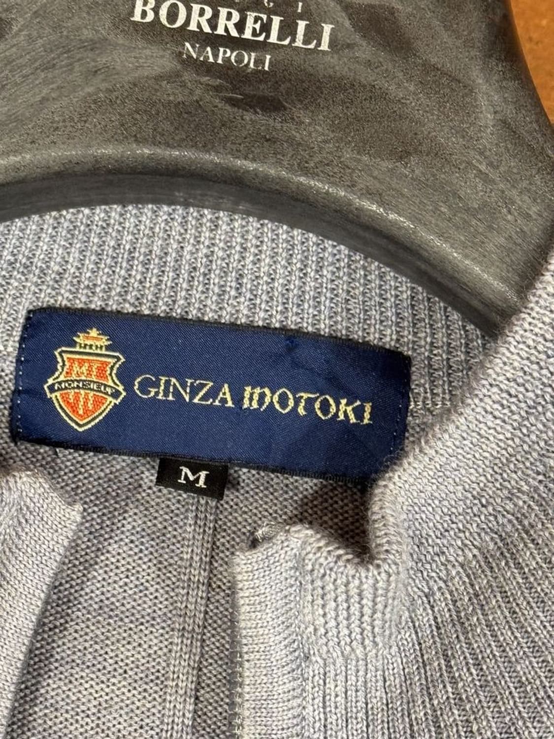 긴자모토키 집업 니트 상품이미지9