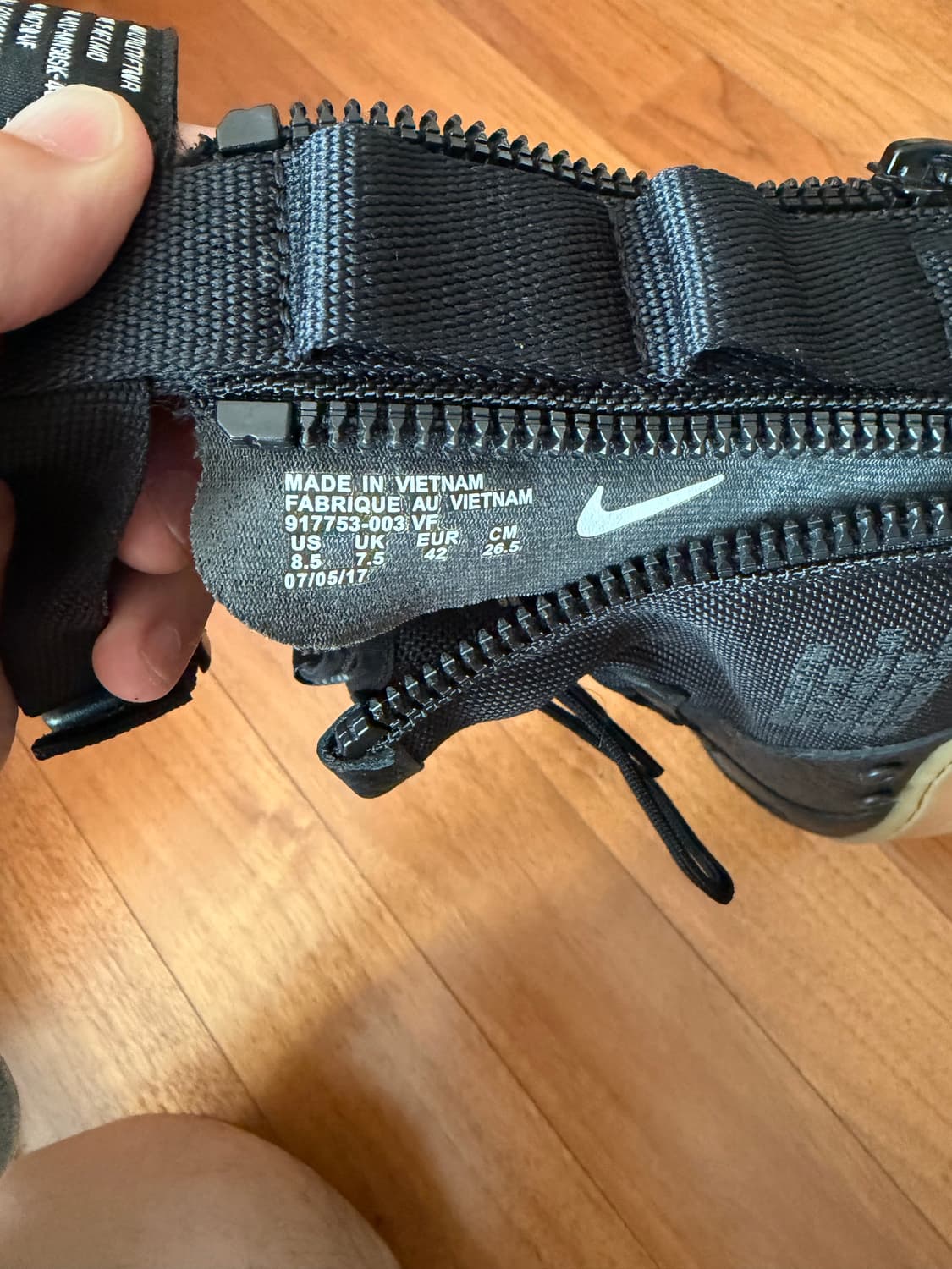 나이키 SF 에어포스1 미드 블랙 (265사이즈) 상품이미지5