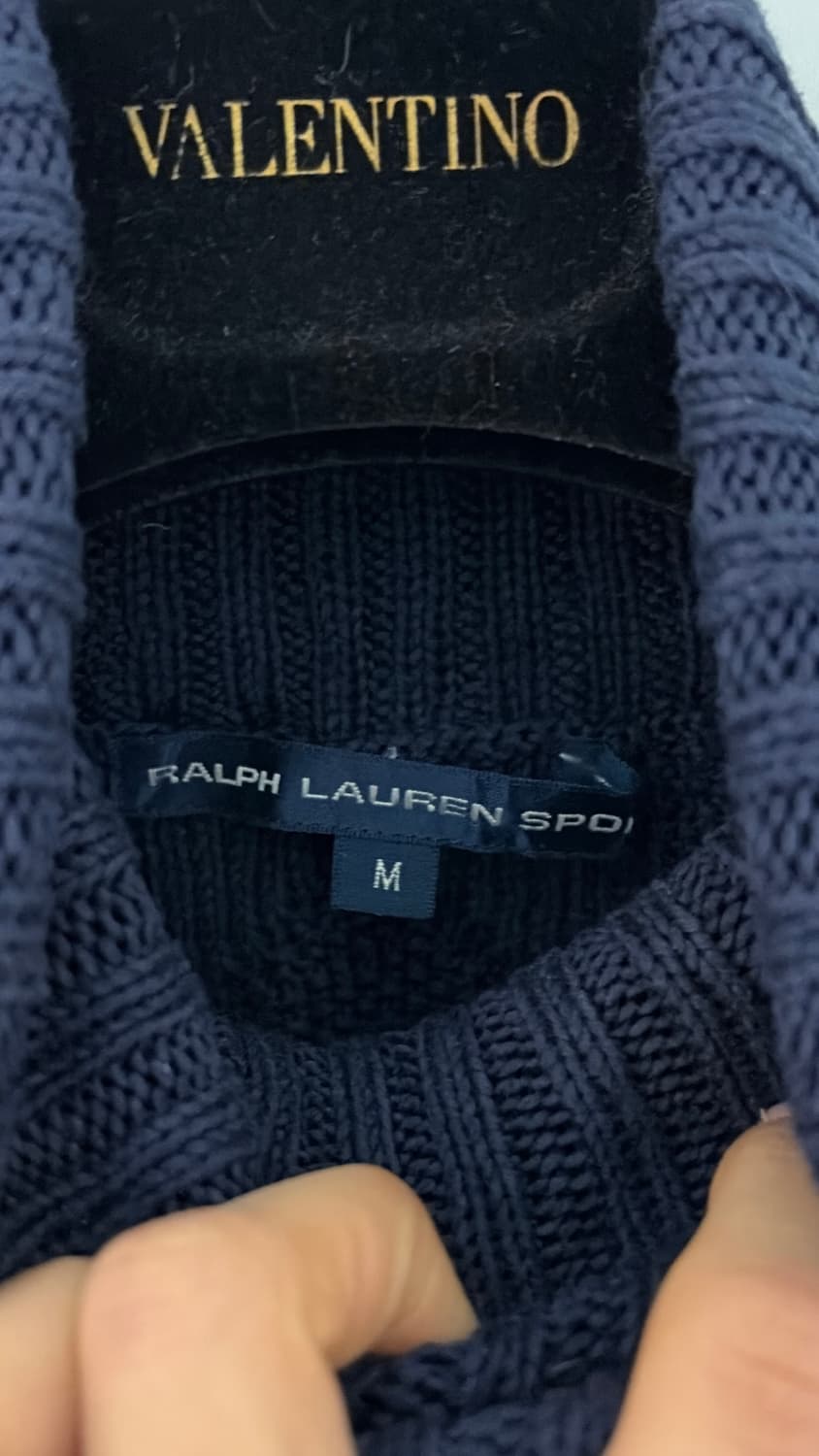 랄프로렌 목폴라 케이블 니트 조끼 44마른55정품 상품이미지2