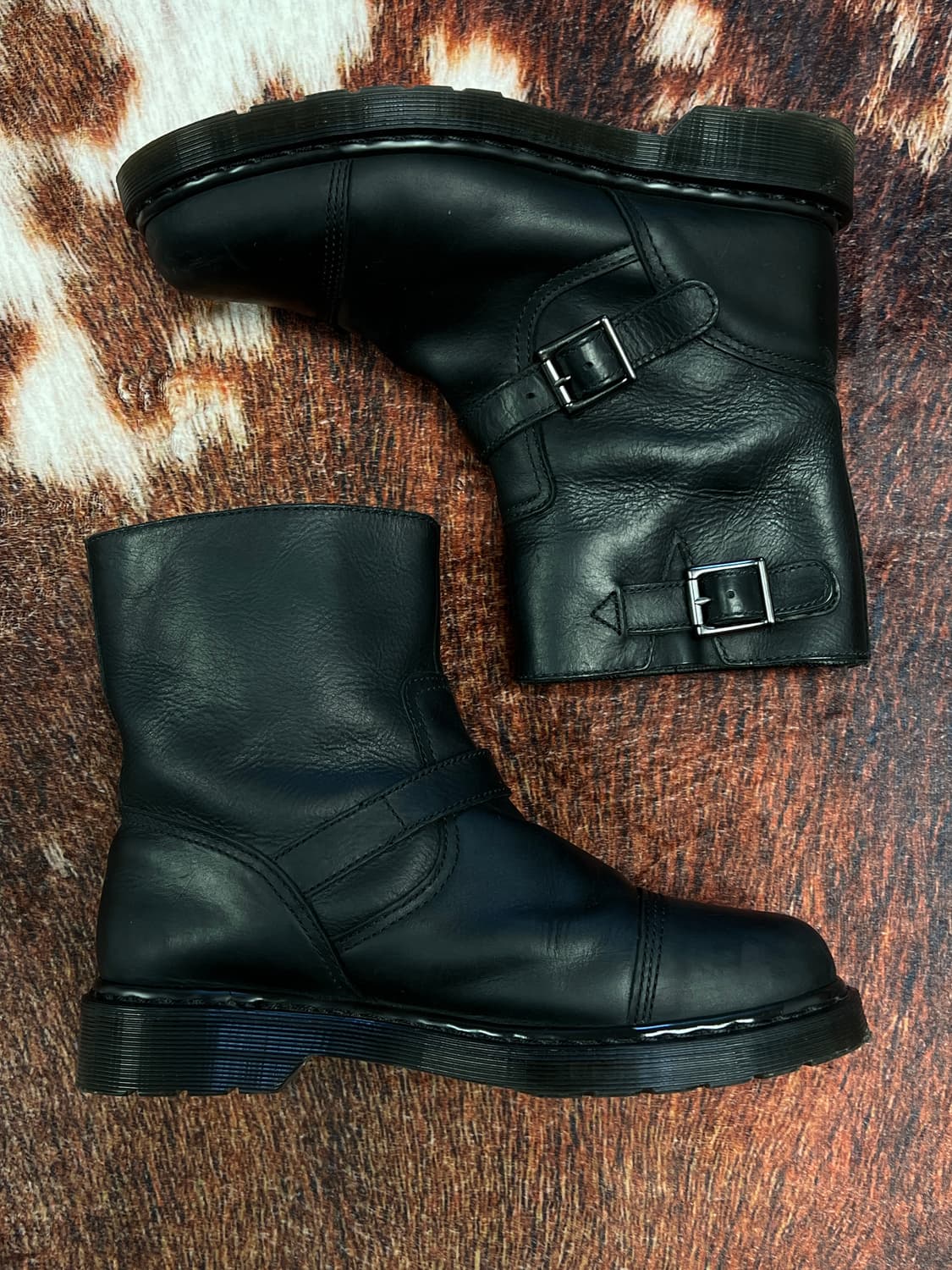 [42] 닥터마틴 Asher 스틸토 엔지니어 바이커 부츠 블랙 상품이미지4