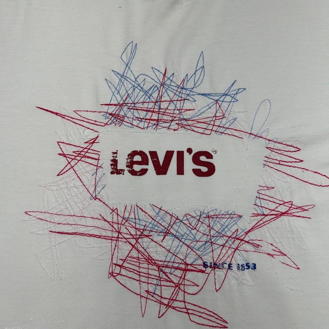 LEVI'S 자수 프린팅 티셔츠 L 상품이미지2
