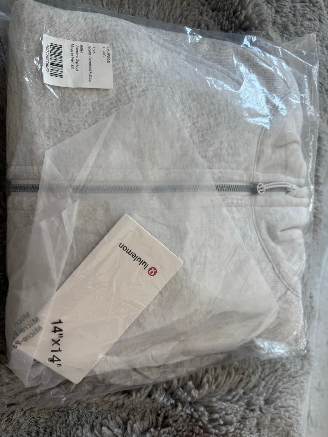 룰루레몬 스쿠바 오버사이즈 풀집 후드집업  상품이미지3