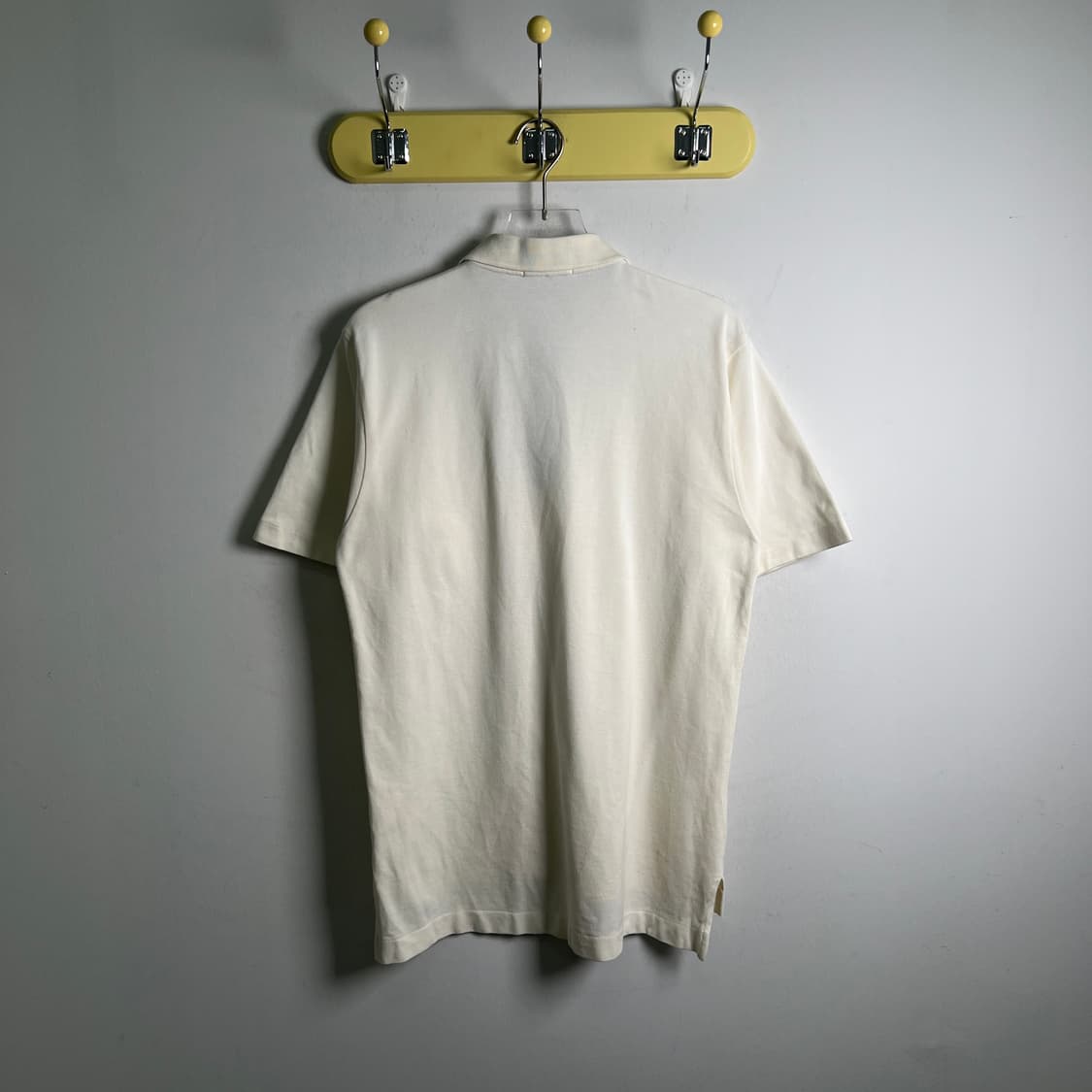 버버리 빈티지 크림 노바 체크 반팔 폴로 셔츠 M 상품이미지2