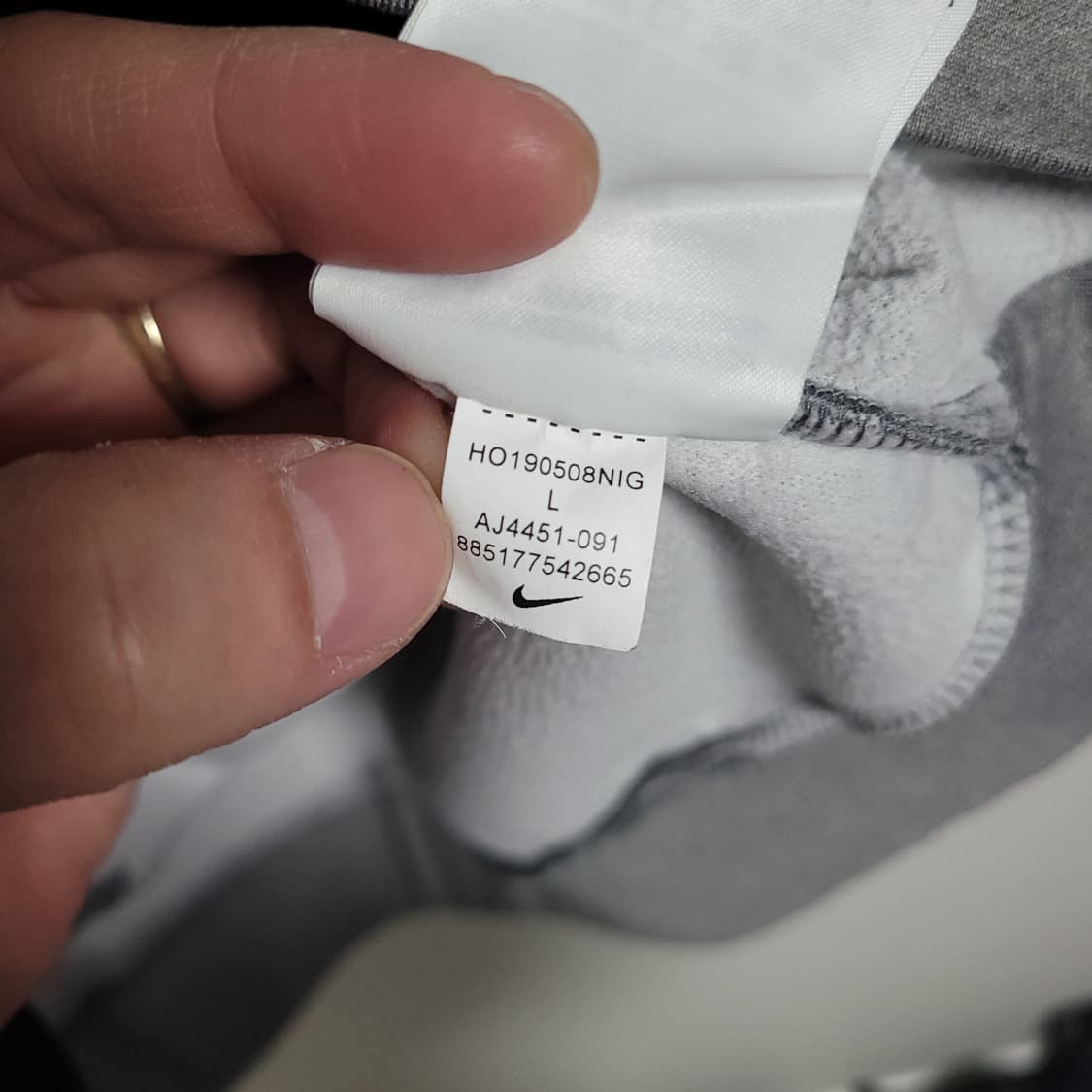 (L) NIKE 나이키 드라이핏 후드집업 그레이 상품이미지6