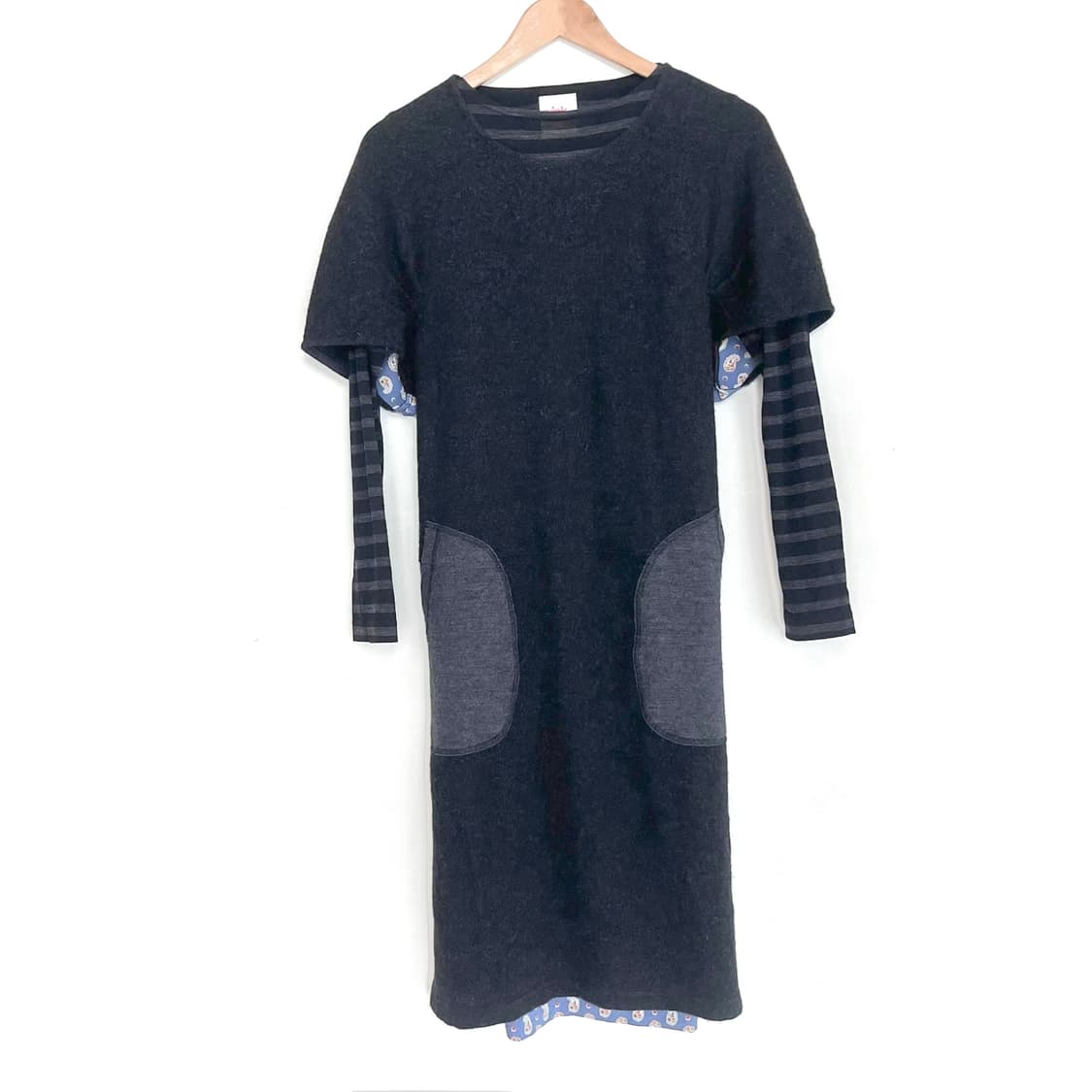 2013 준야 와타나베 핑크 라인 레이어드 투피스 원피스 상품이미지2