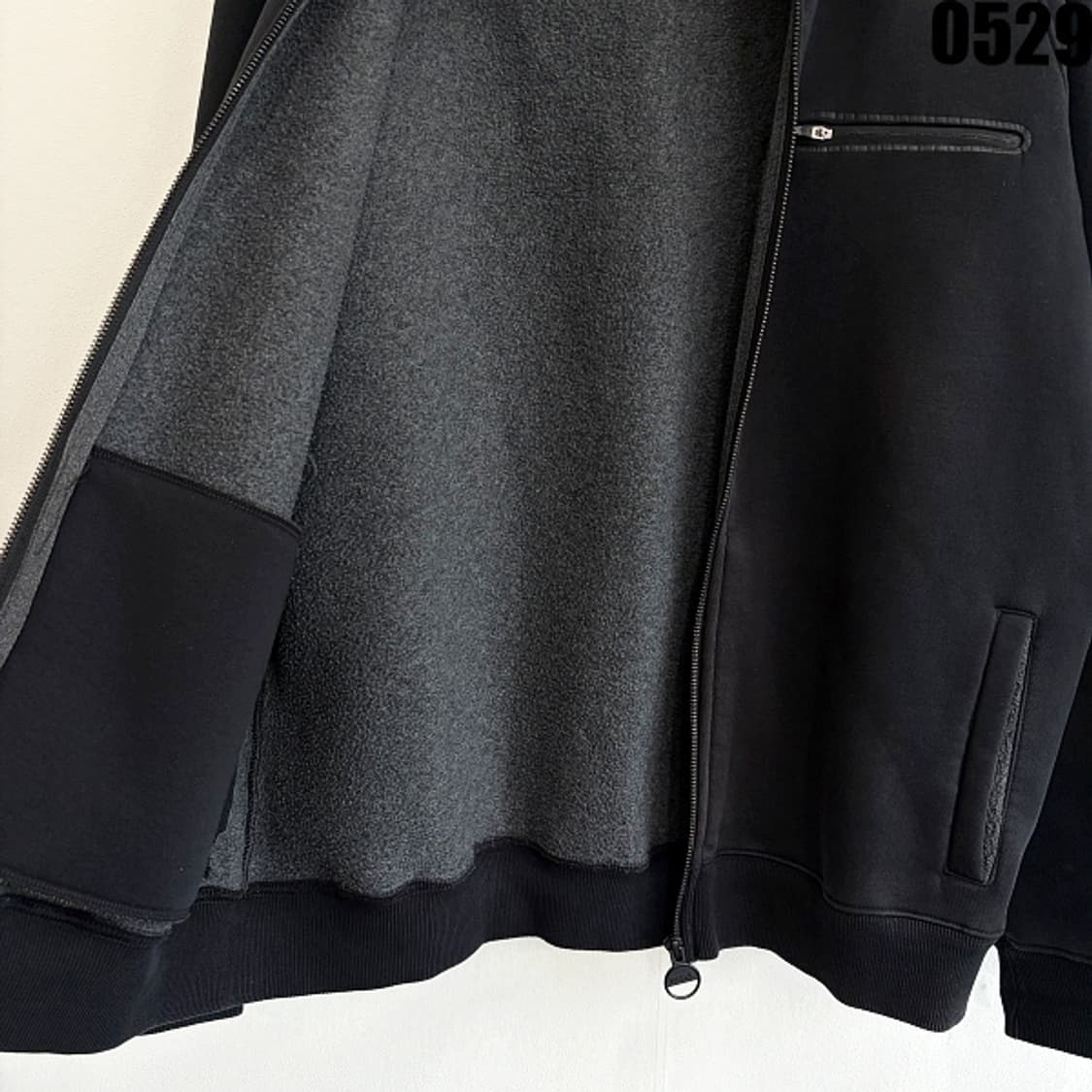 바버 블랙 후드 집업 XL 0529 상품이미지9