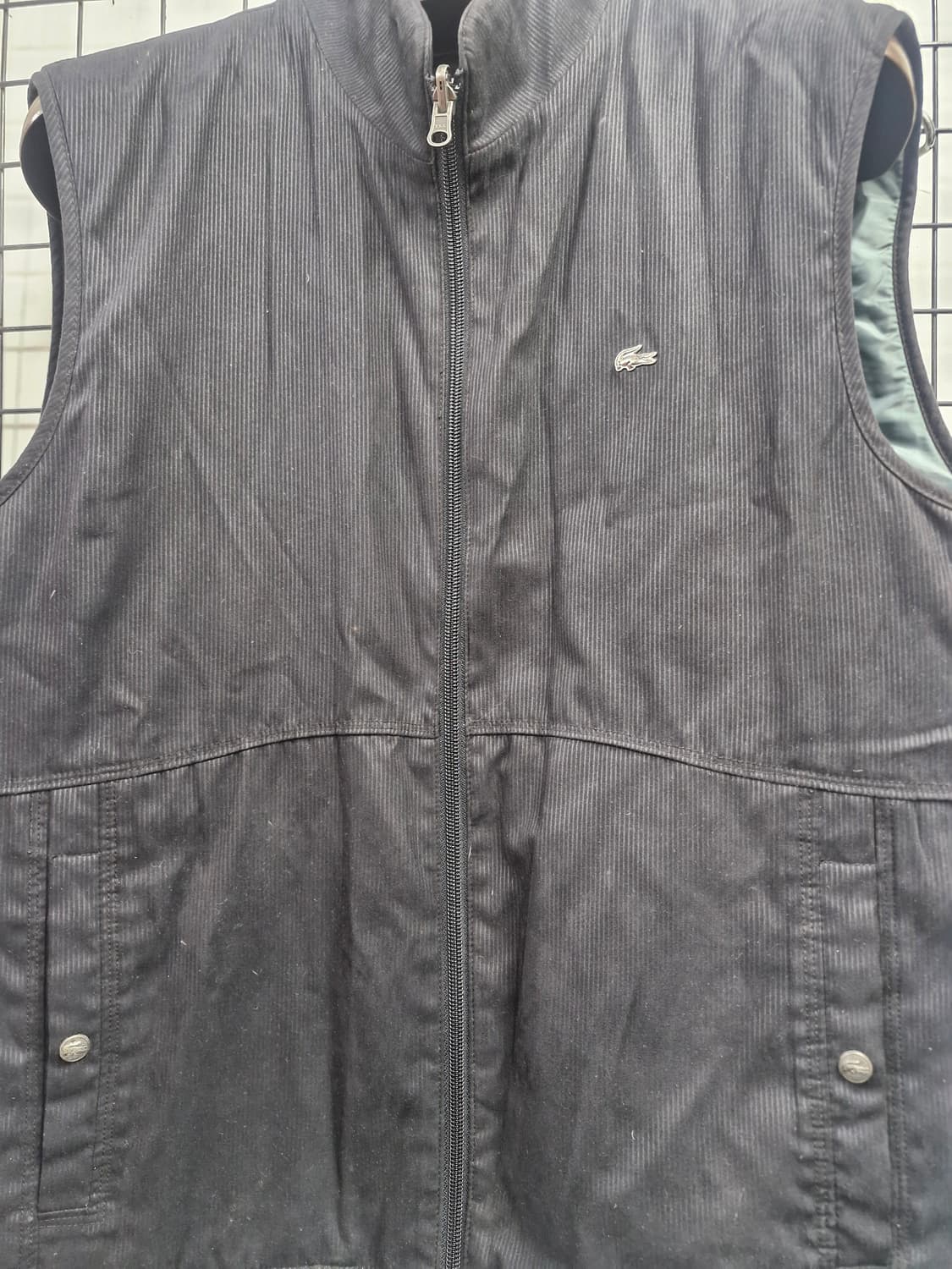 105XL 라코스테 빈티지 폴리에스터 조끼 베스트. 상품이미지4