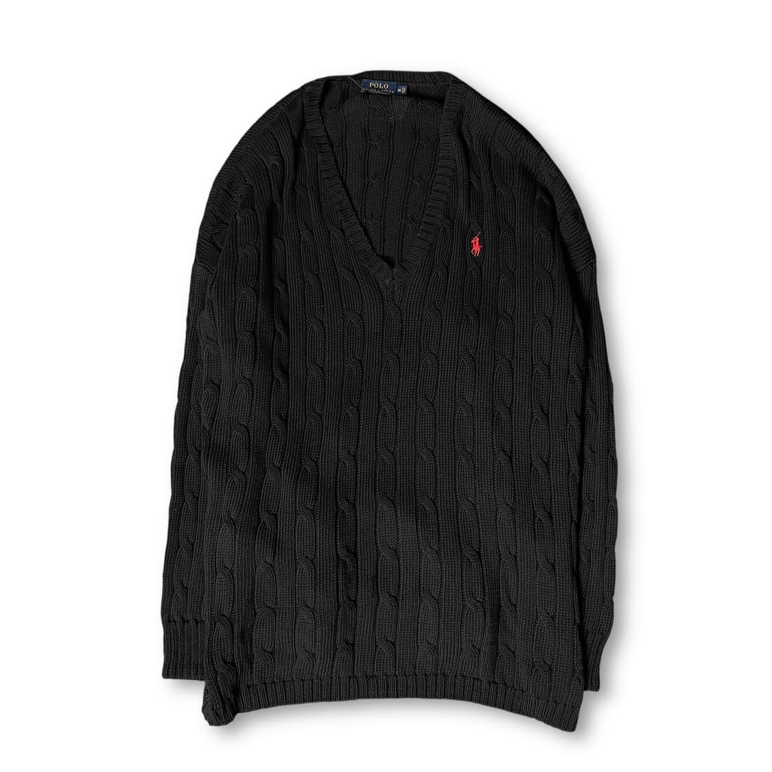 폴로랄프로렌 레드포니 블랙 케이블 긴팔 니트 M 상품이미지1