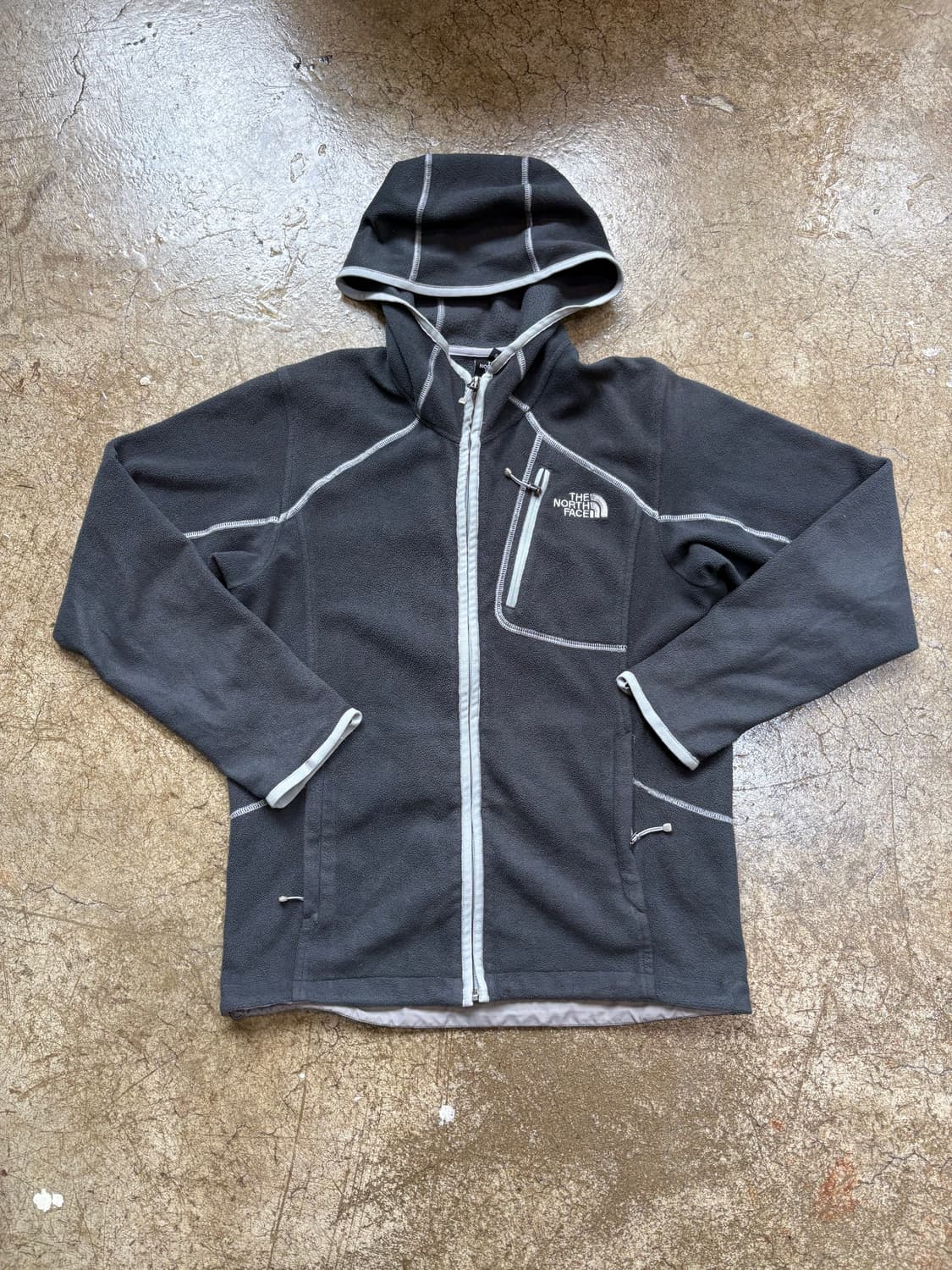 노스페이스 차콜 스티치 후드 플리스 상품이미지1