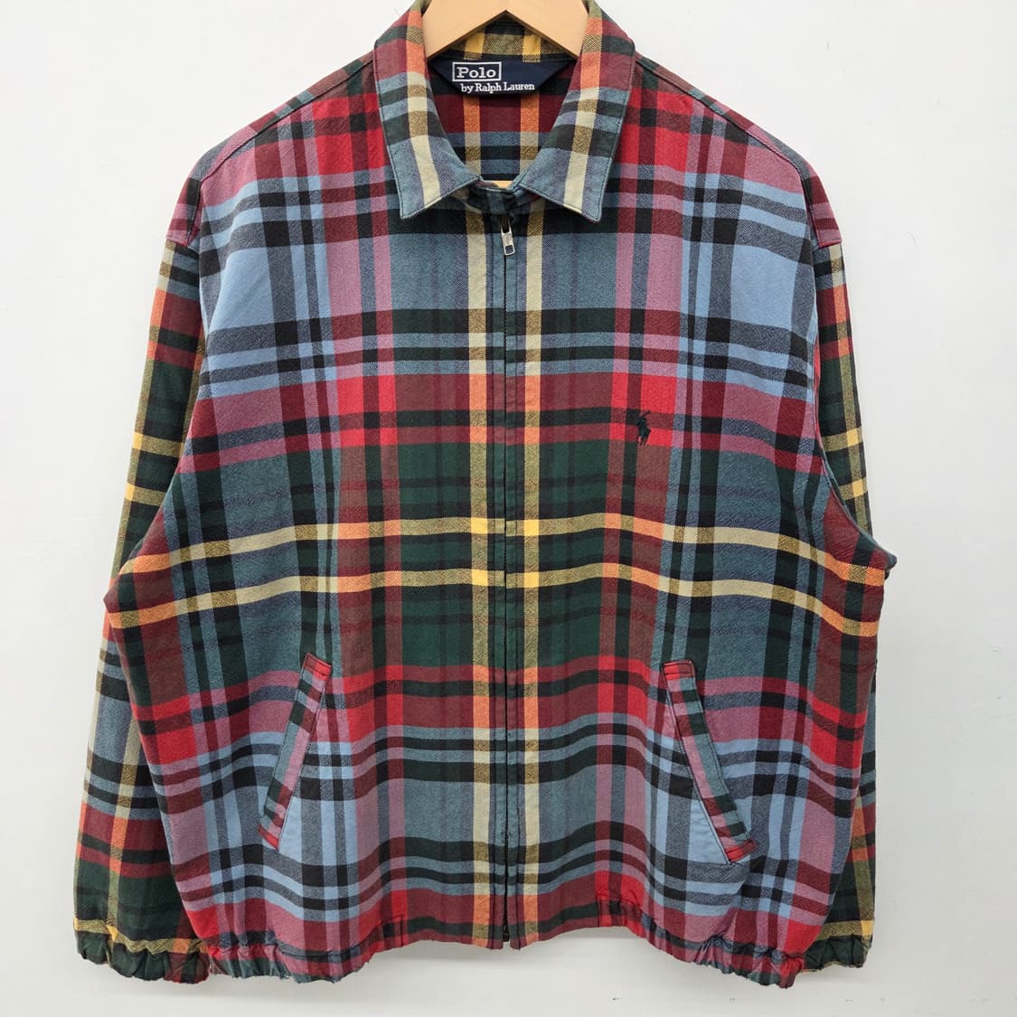 폴로 랄프로렌 체크 집업 자켓 남XL 상품이미지2