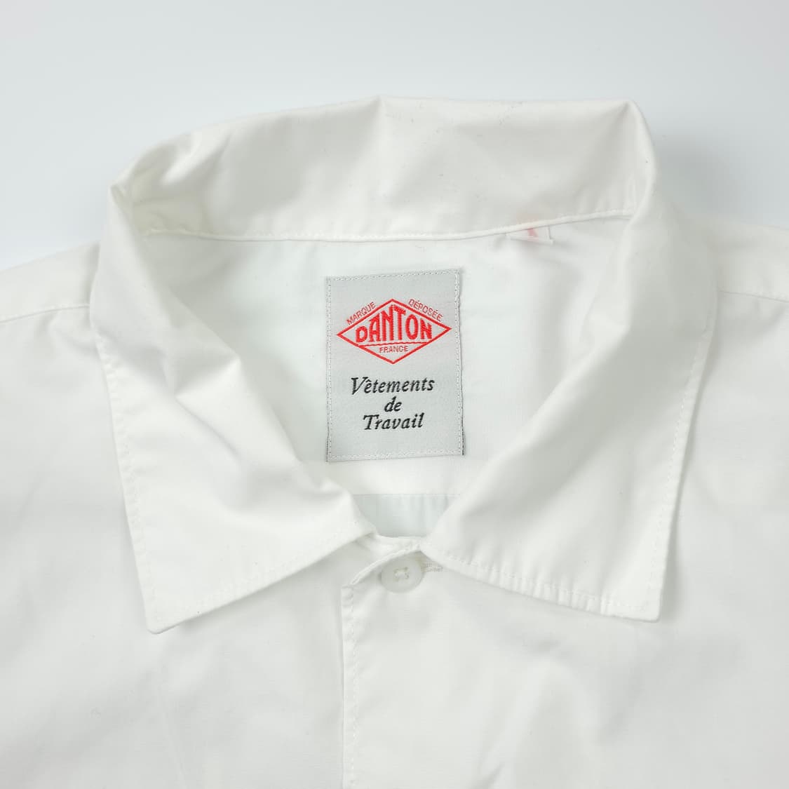 단톤 백로고 폴리 반팔셔츠 화이트 ( 42(L-XL) ) 상품이미지4