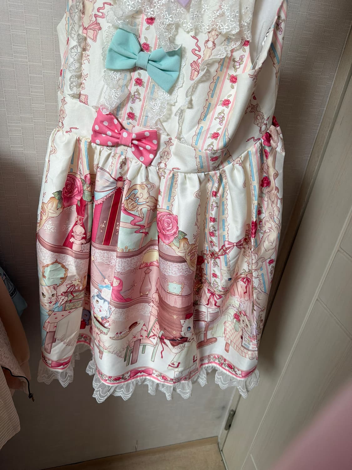 앨리스 로리타 jsk 점스카 원피스 고양이 상품이미지2