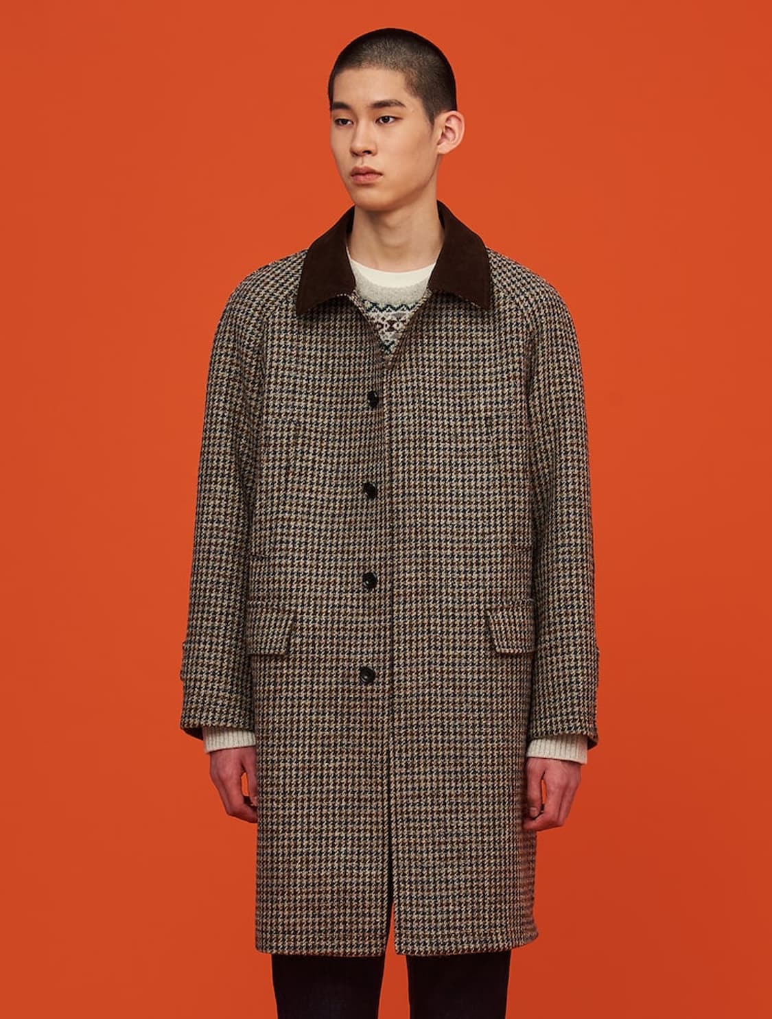 정가 899000원) [95] 빈폴 남성 해리스 트위드 발마칸 코트 상품이미지6