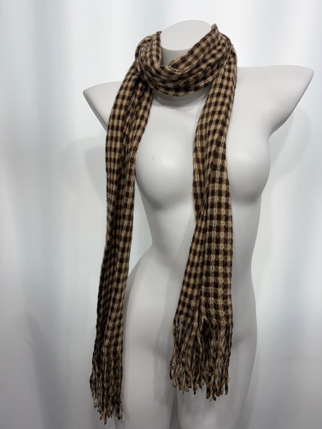 🎸브라운 체크 머플러🎸 상품이미지4