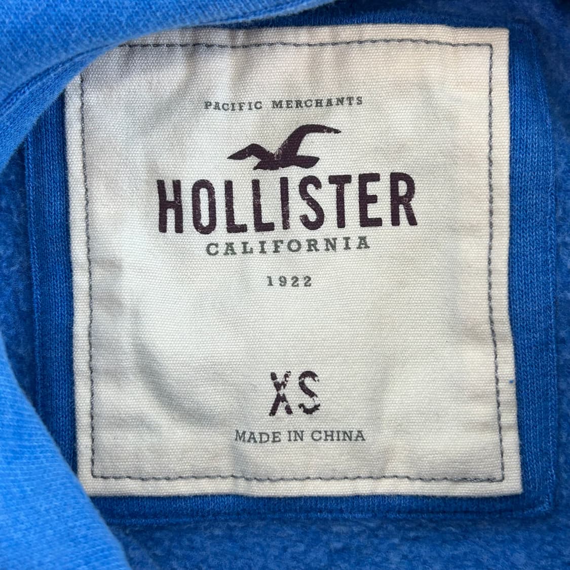 Hollister 홀리스터 사이드 로고 블루 후드집업 상품이미지6