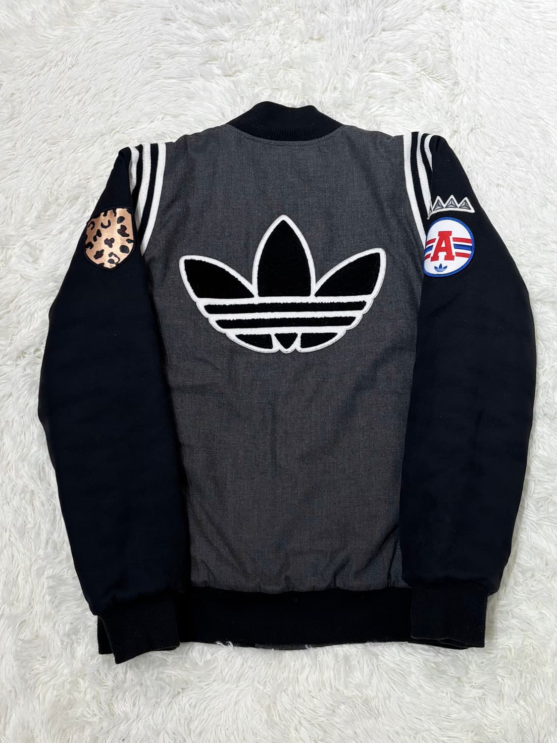 아디다스 레오파드 빅로고 바시티자켓 상품이미지6