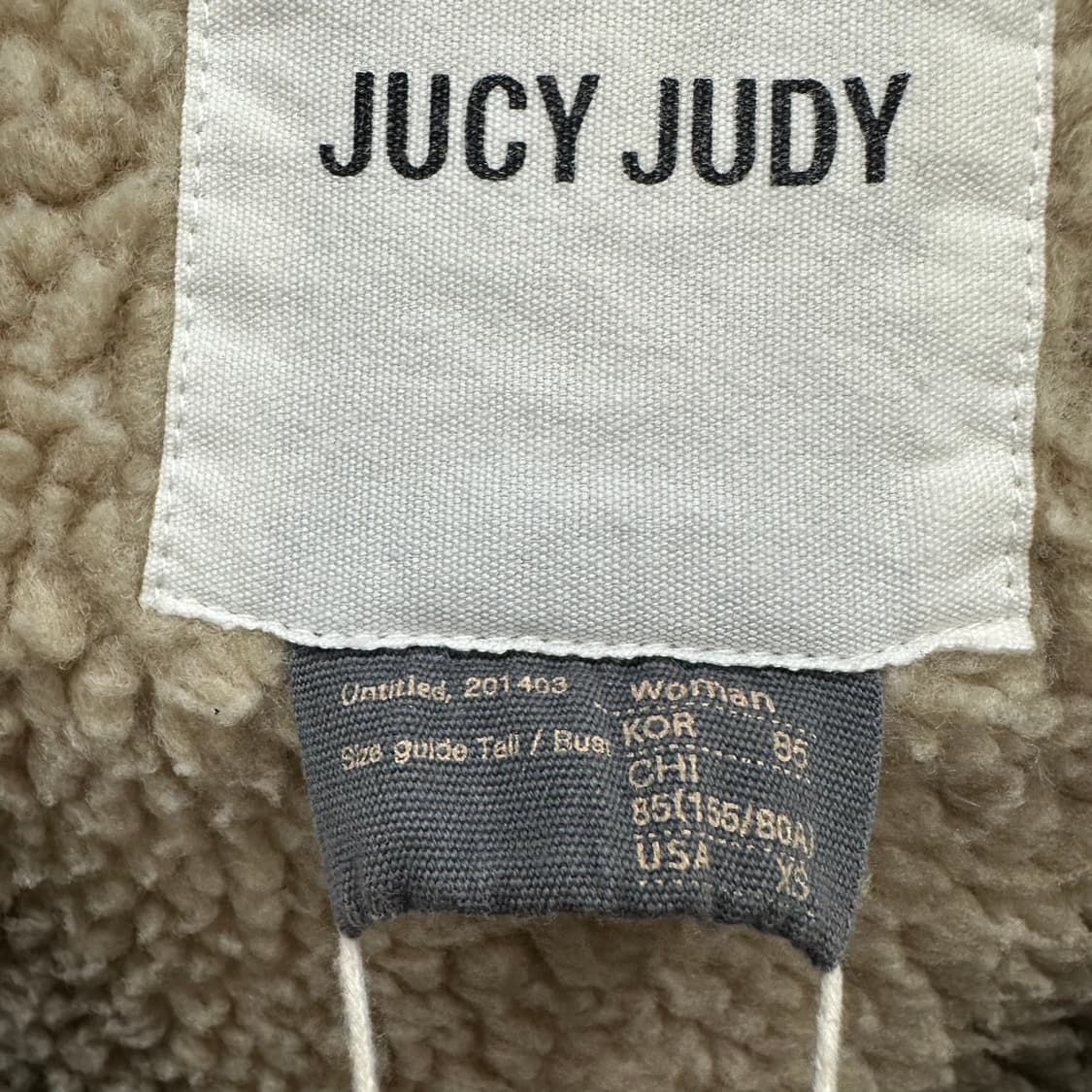 FREE 쥬시쥬디 여자 안감 뽀글이 웰론 패딩 상품이미지4