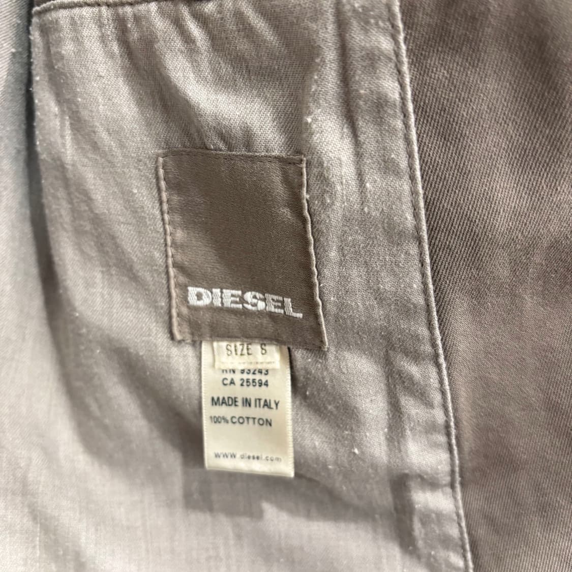 디젤 밀리터리 블레이저 자켓 숄더 에폭시 플랩 포켓 디테일 그레이 카키 상품이미지7