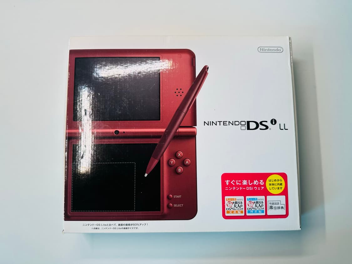 닌텐도 DSi LL 와인 레드 우고메모 내장 박스셋 판매 (DSL) 상품이미지2
