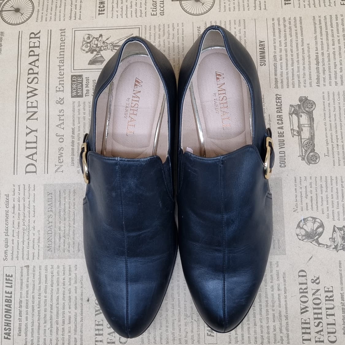 미쉘바이탠디 소가죽 옥스포드화 실사이즈245 상품이미지2